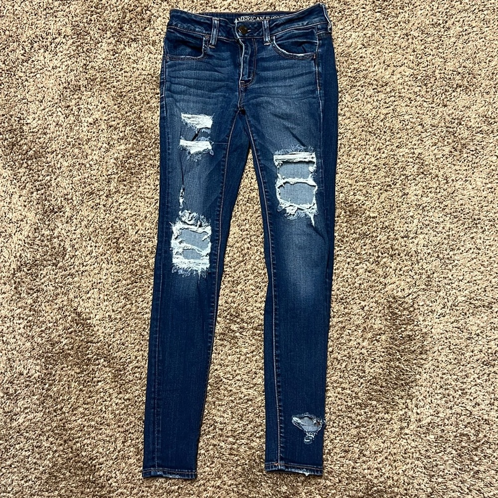 Women’s American Eagle Outfitter Super Stretch X Size 4 Jeggings.